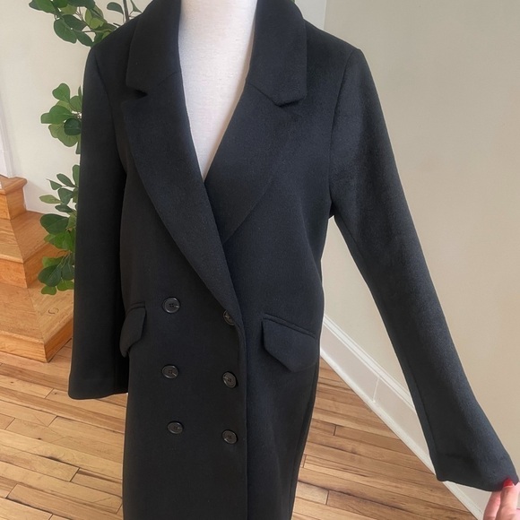 NWOT Black long coat - Picture 9 of 16